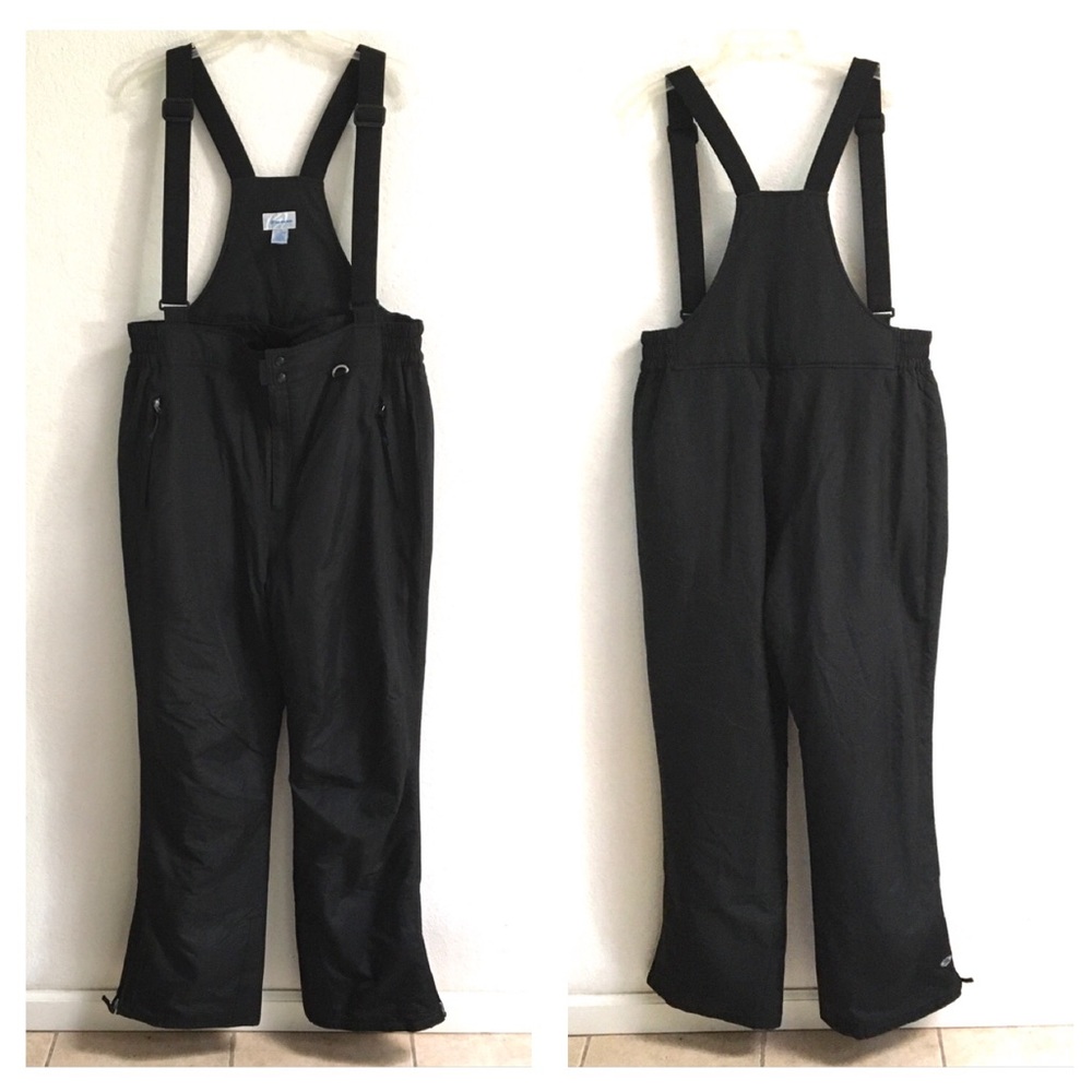 Unbranded Men's Black Insulated Snow Bib Pants